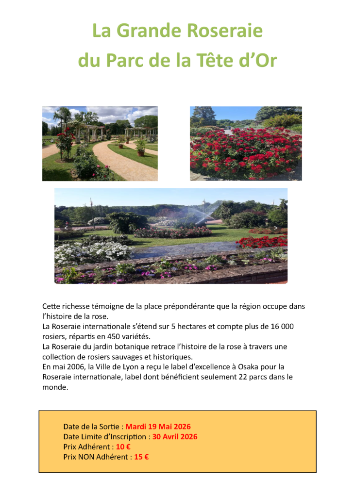 flyer la grande roseraie