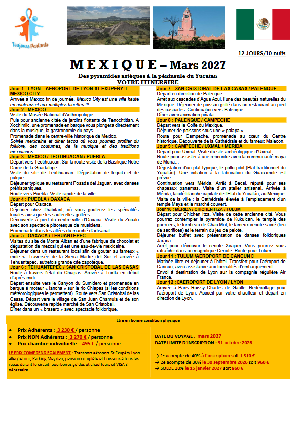 flyer mexique